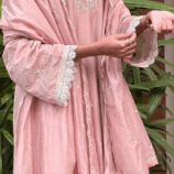 nazmi pastel pink salwar set