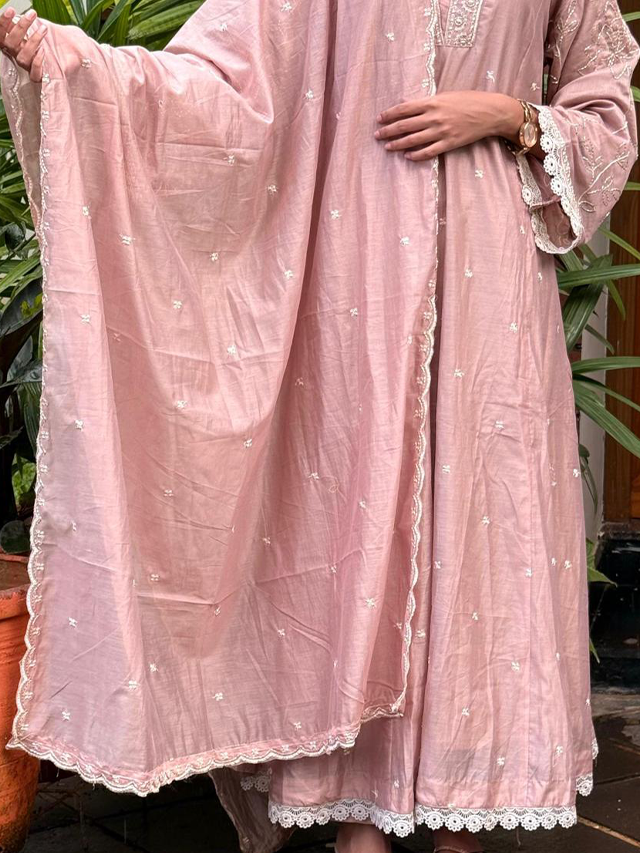 nazmi pastel pink salwar set nazmi pastel pink salwar set