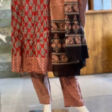 Maroon 3 Piece Salwar Set