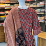 Maroon 3 Piece Salwar Set