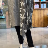 Black and White 3 Piece Salwar Set