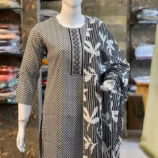 Black and White 3 Piece Salwar Set