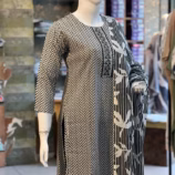 Black and White 3 Piece Salwar Set