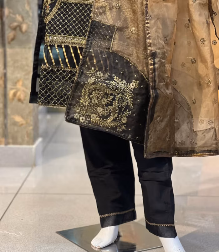 Black 3 Piece Salwar Set