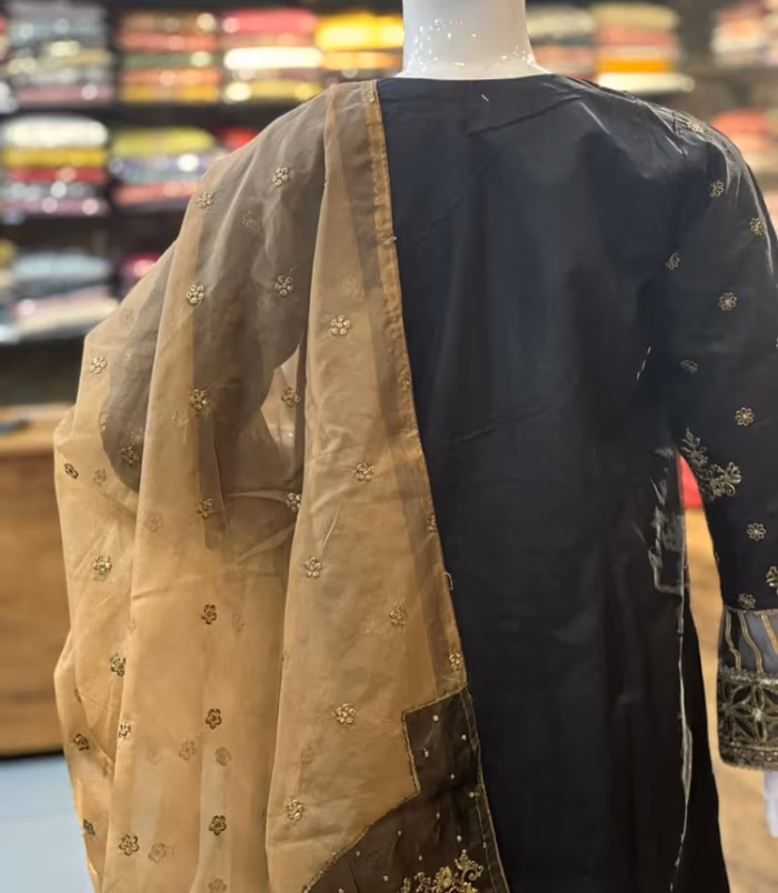 Black 3 Piece Salwar Set