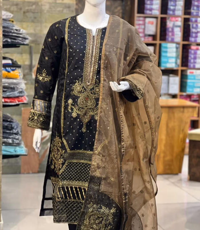 Black 3 Piece Salwar Set