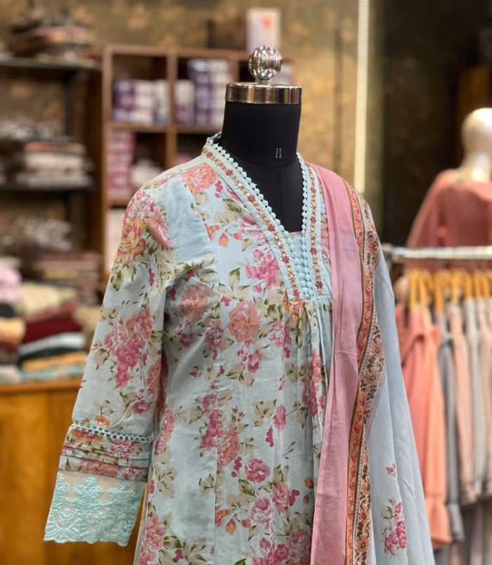 Blue 3 Piece Salwar Set