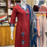 Maroon Premium 3 Piece Salwar Set