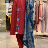 Maroon Premium 3 Piece Salwar Set