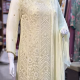 Lime Yellow Premium 3 Piece Salwar Set