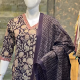 Purple 3 Piece Cotton Salwar