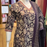 Purple 3 Piece Cotton Salwar