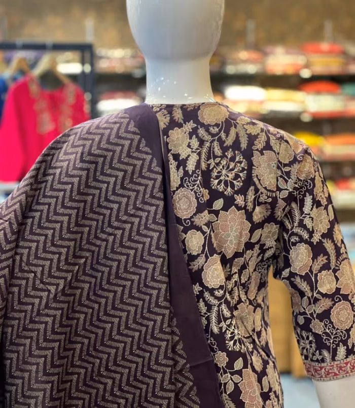 Purple 3 Piece Cotton Salwar