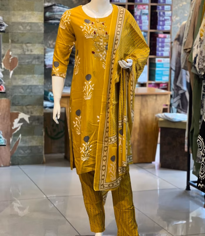 y5_vgga0z Mustard Yellow Salwar Set